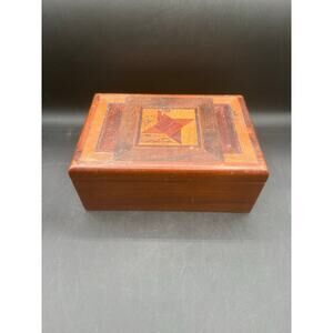 Vintage Parquetry Beautiful Wooden Box